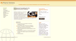 Desktop Screenshot of biopharmasolutions.com